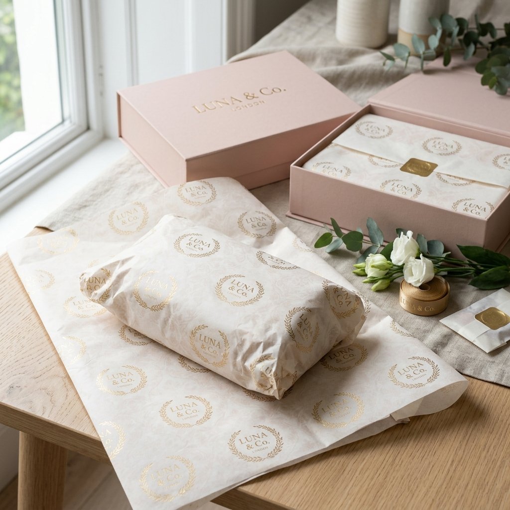 Custom printed tissue paper